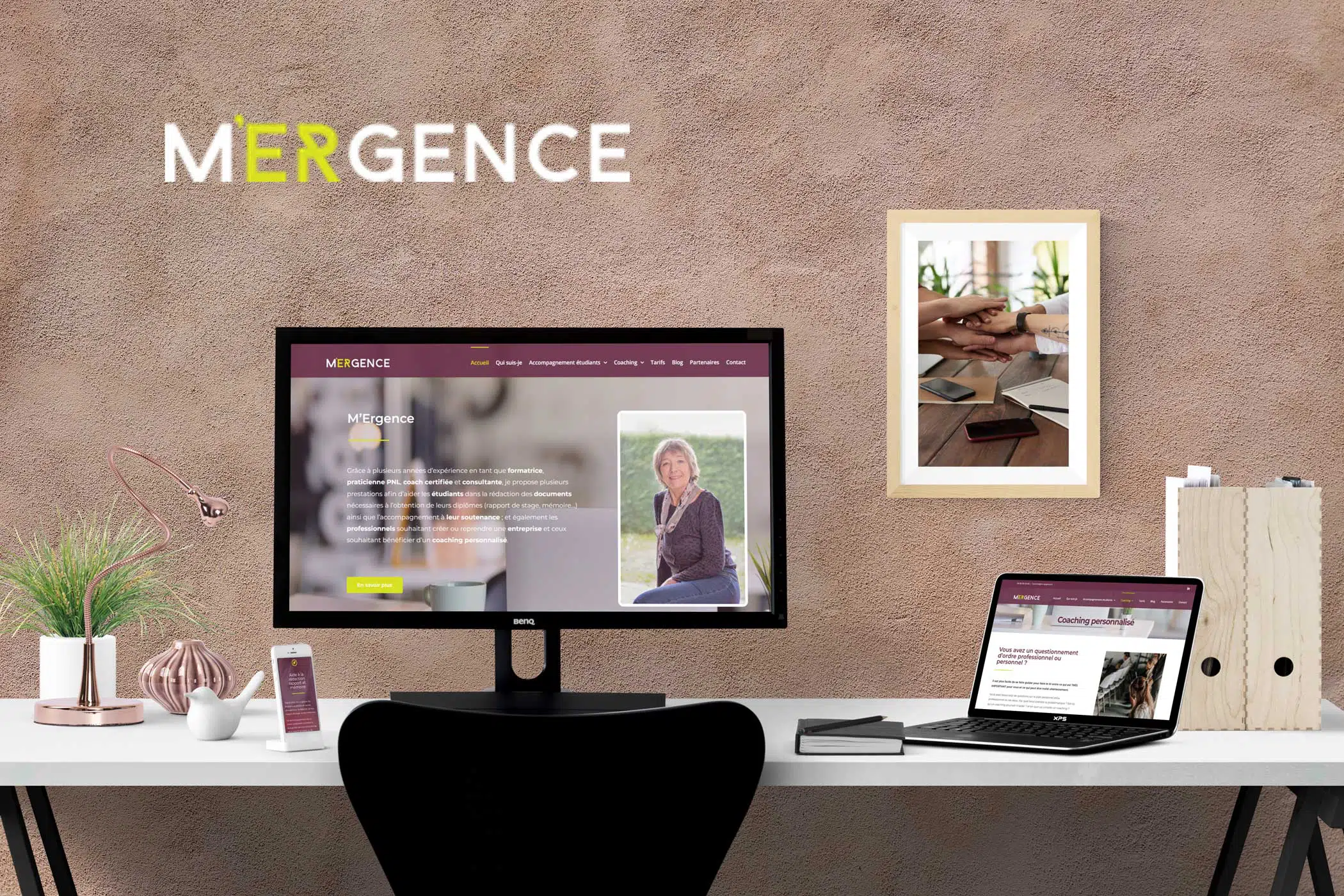 Création site web pour Mergence