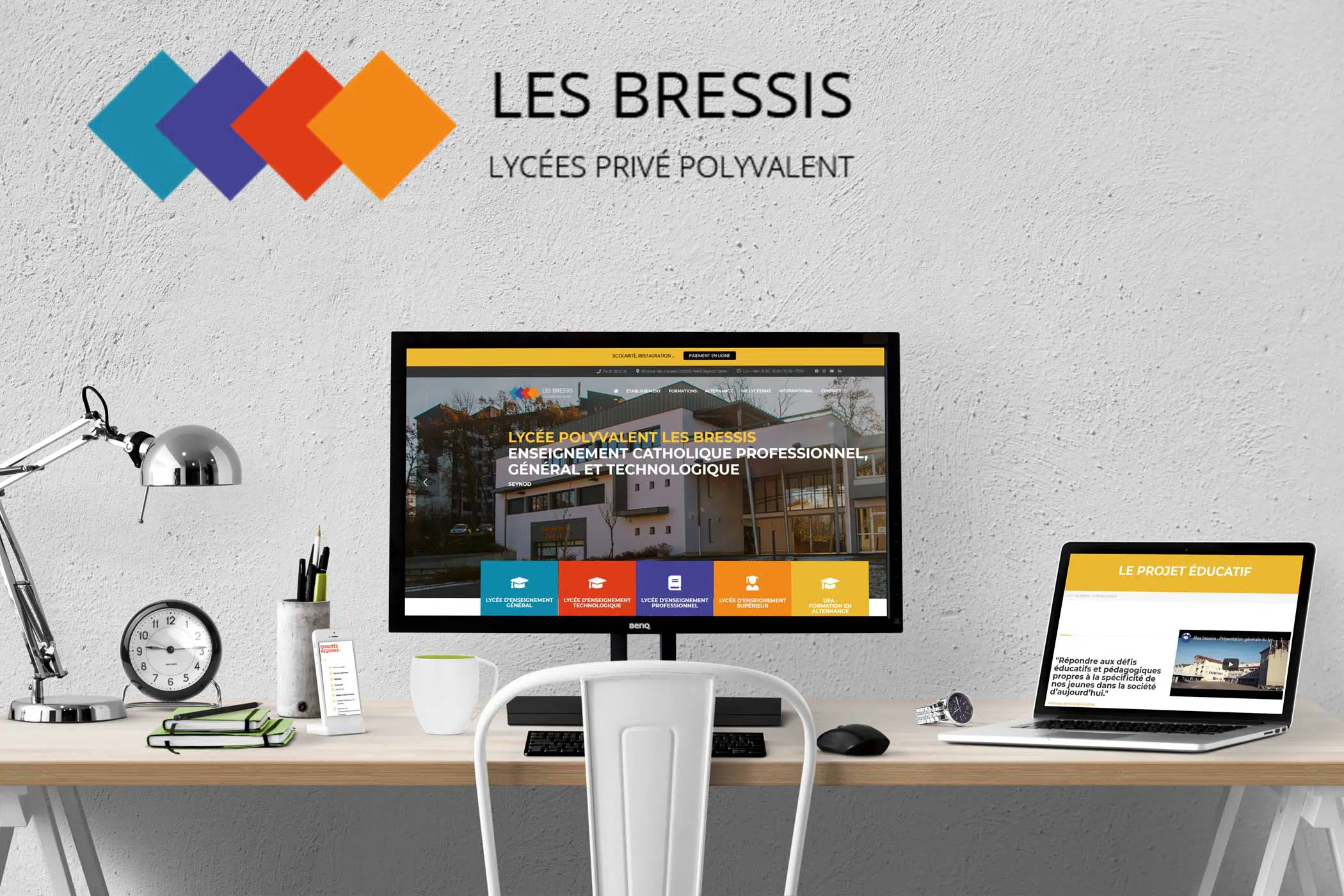 Refonte site internet WordPress lycée Les Bressis