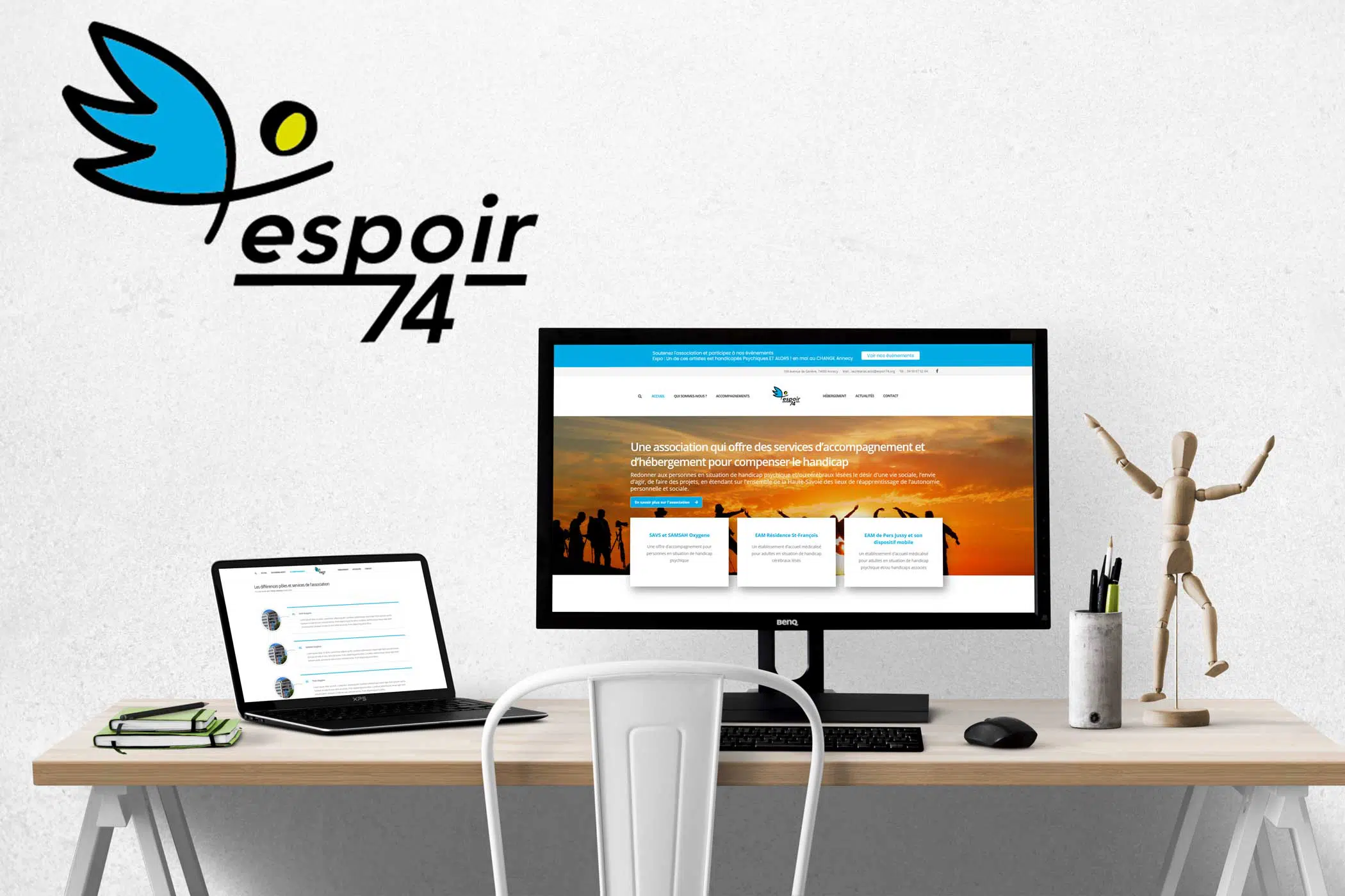 Site internet Espoir 74
